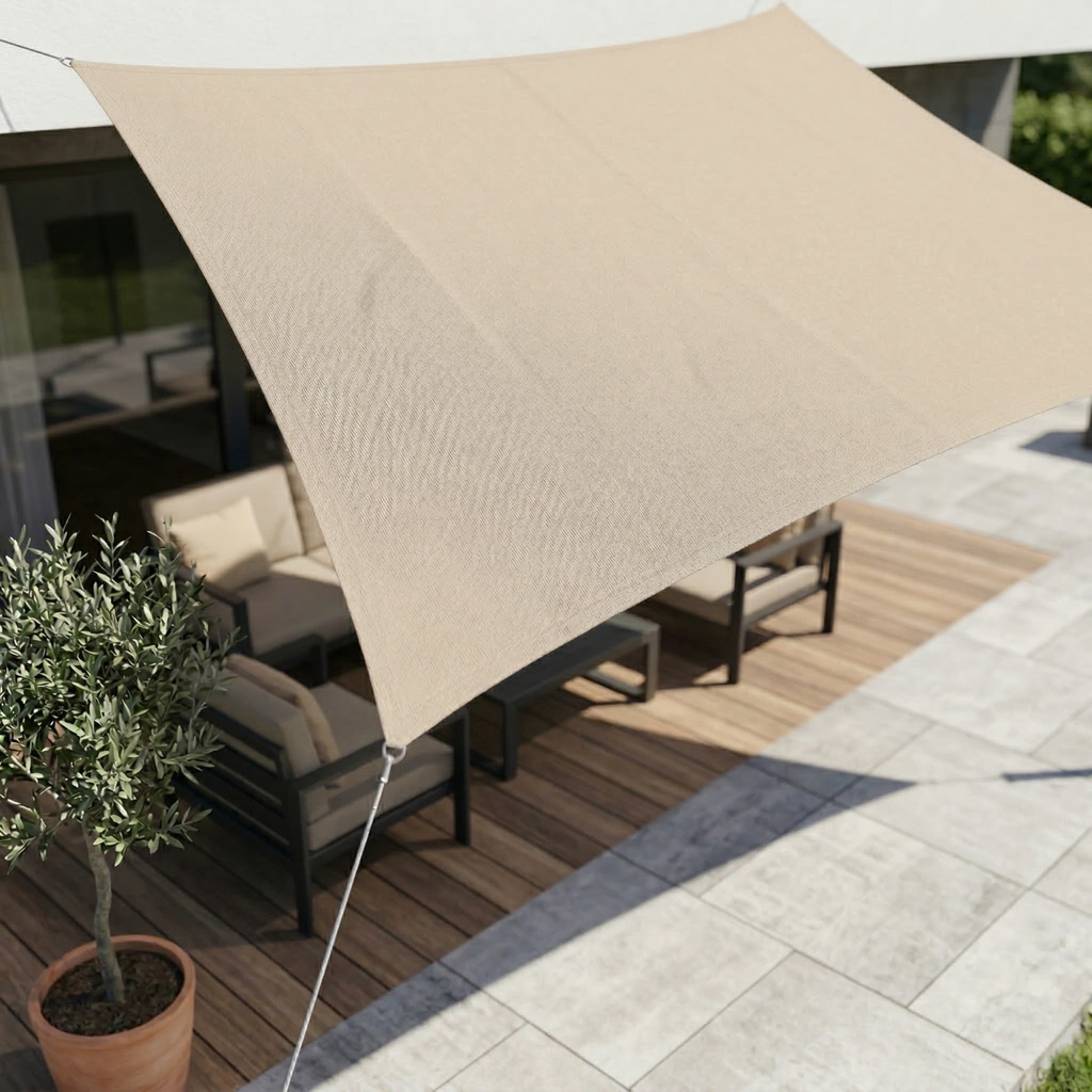Rechteckiges, wasserdichtes Pergola-Sonnensegel – regendicht