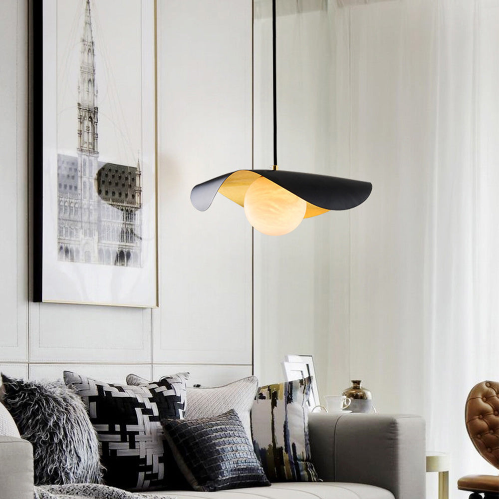 Spanish Marble Pendant Lamp — Contemporary Warm Glow Design
