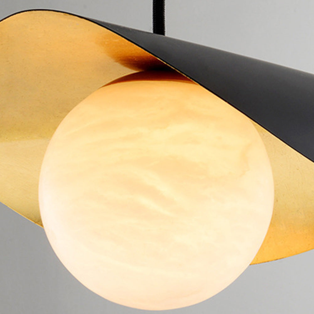 Spanish Marble Pendant Lamp — Contemporary Warm Glow Design