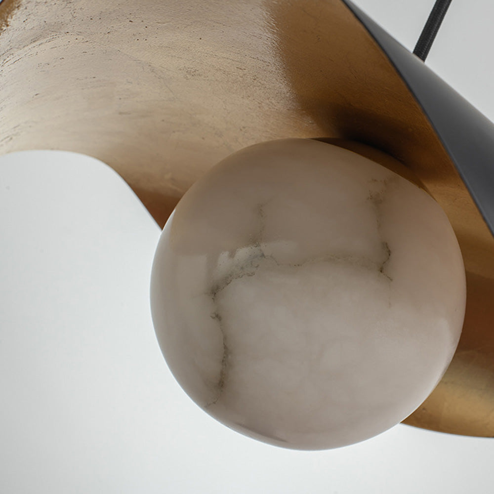 Spanish Marble Pendant Lamp — Contemporary Warm Glow Design
