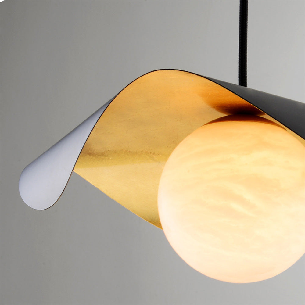Spanish Marble Pendant Lamp — Contemporary Warm Glow Design