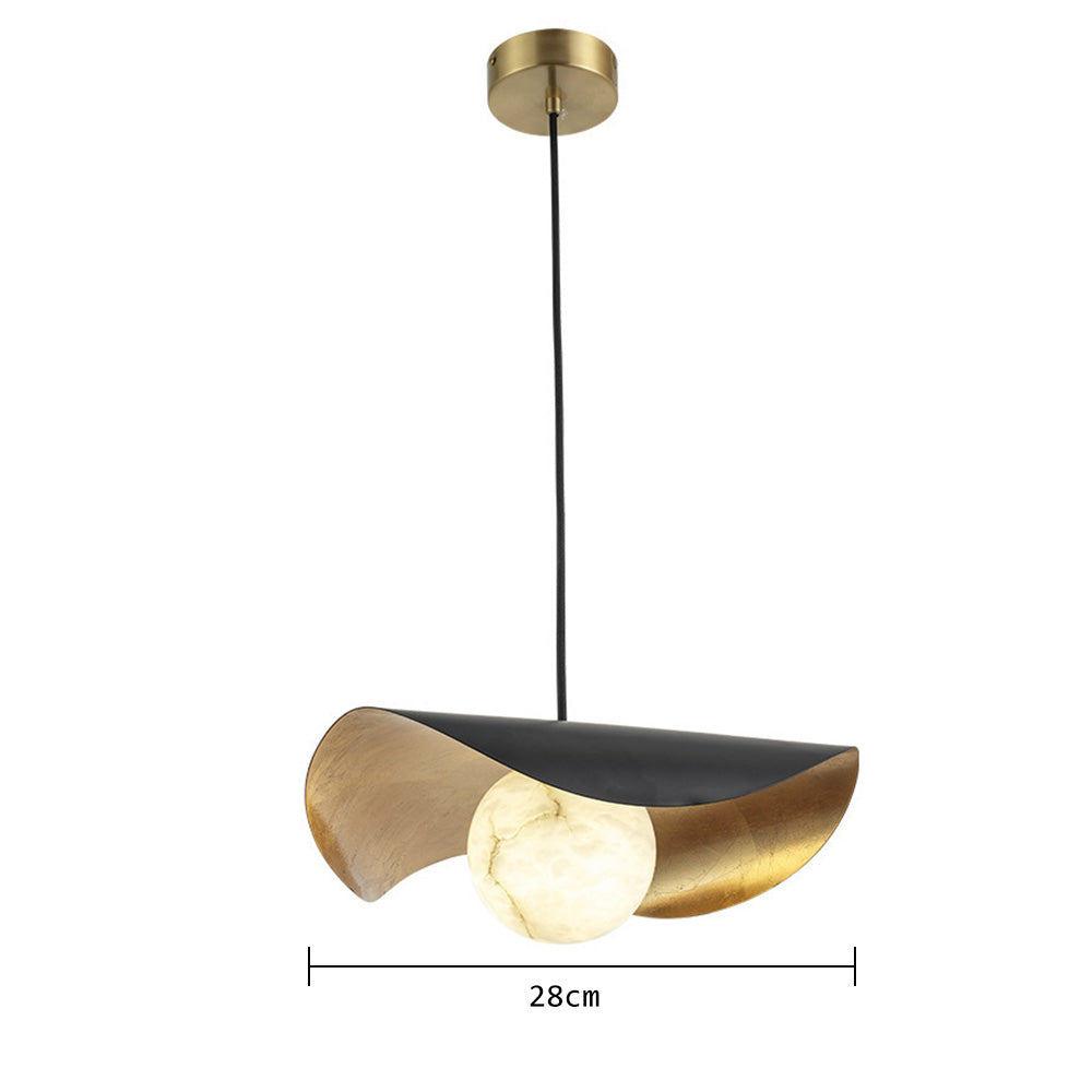 Spanish Marble Pendant Lamp — Contemporary Warm Glow Design