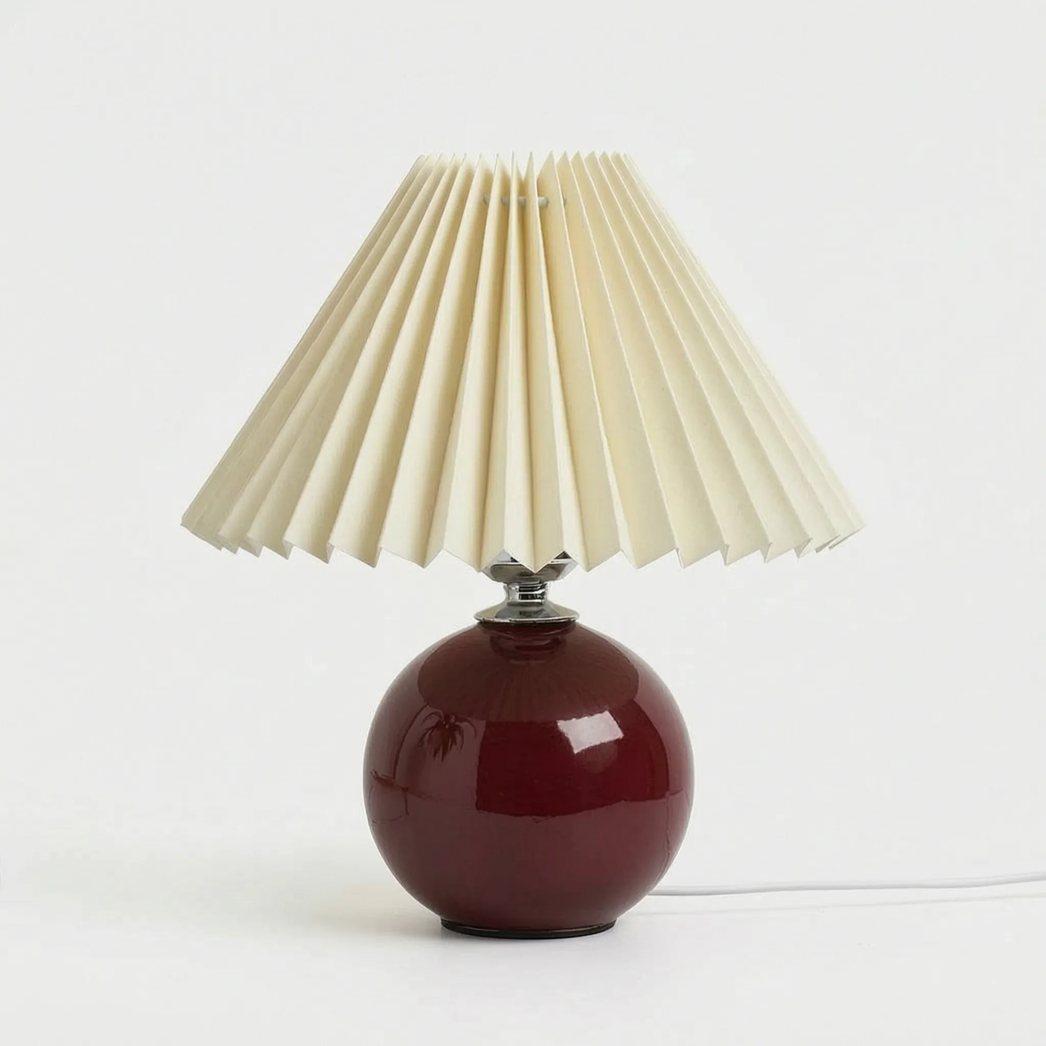 Vintage Style Spherical Table Lamp -  Evening Reading Illumination - Wildoxy