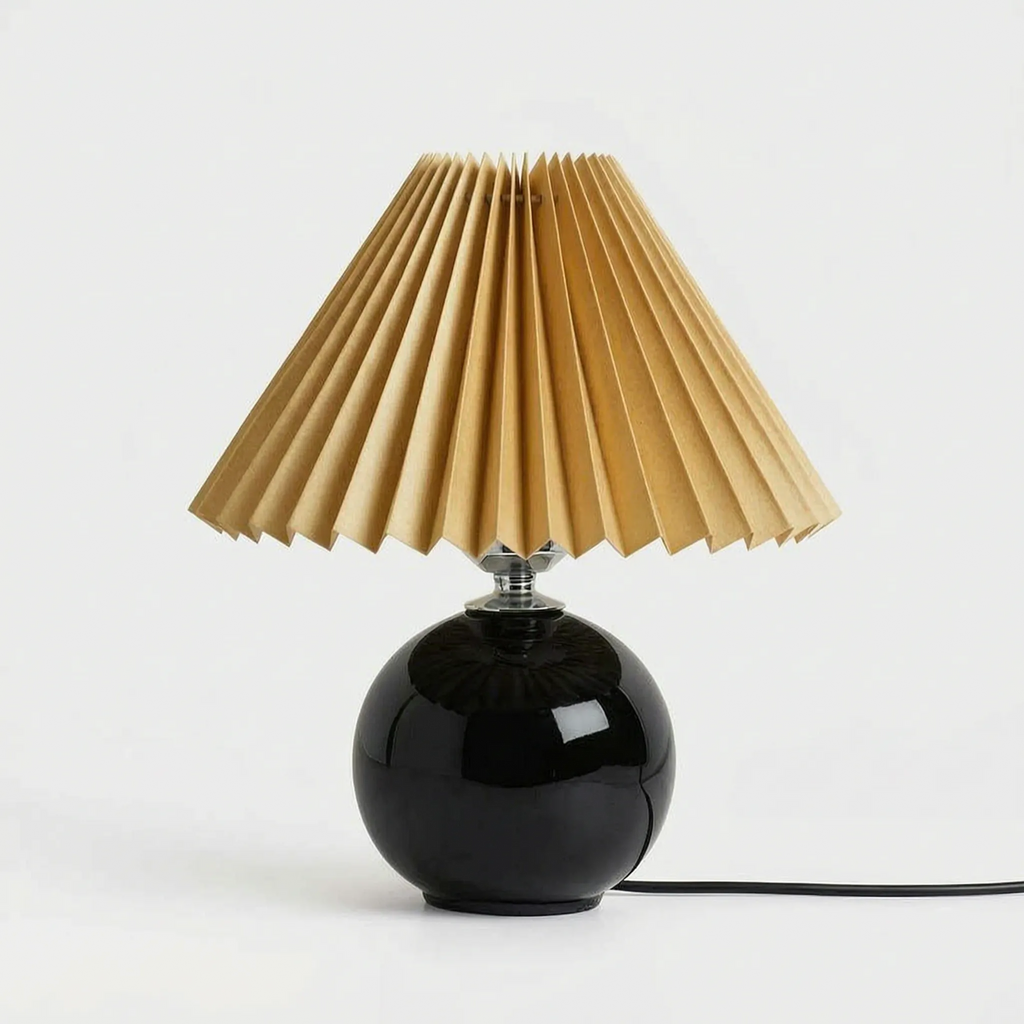 Vintage Style Spherical Table Lamp -  Evening Reading Illumination - Wildoxy