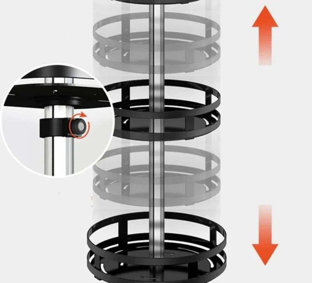 Organizador giratorio de 360° para cocina, baño y despensa