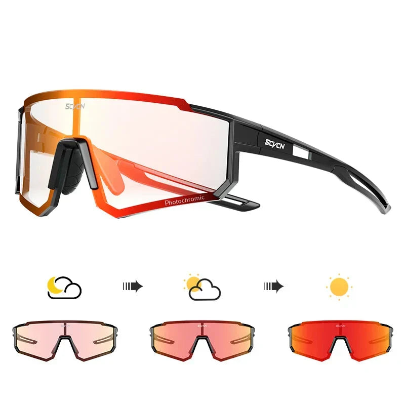 Okulary sportowe UV400 — lekkie okulary rowerowe