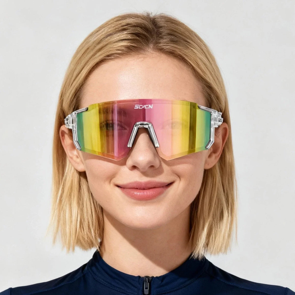 Okulary sportowe UV400 — lekkie okulary rowerowe