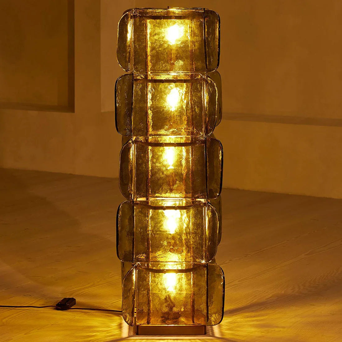 Stacked Glass Floor Lamp | wildoxy