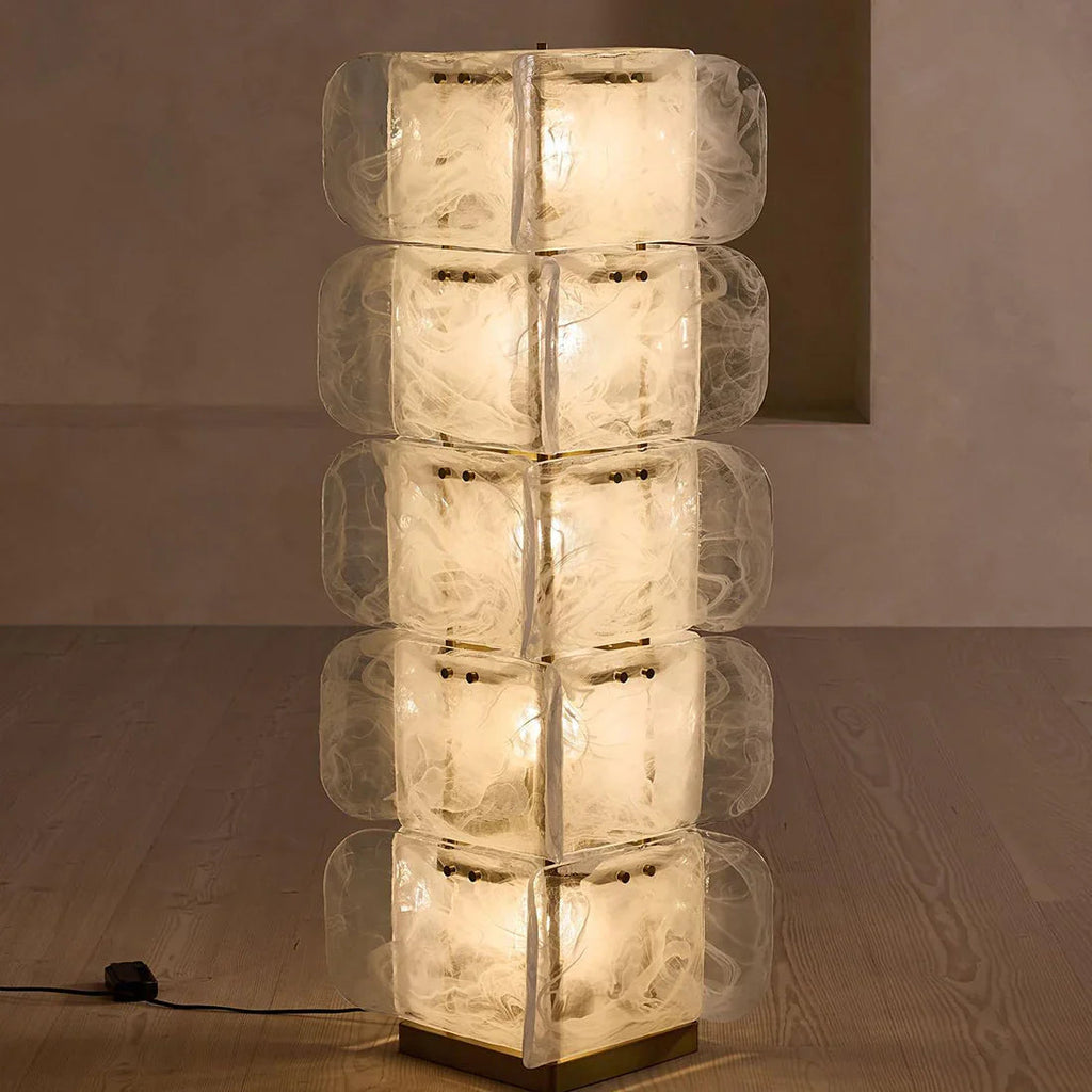 Stacked Glass Floor Lamp | wildoxy