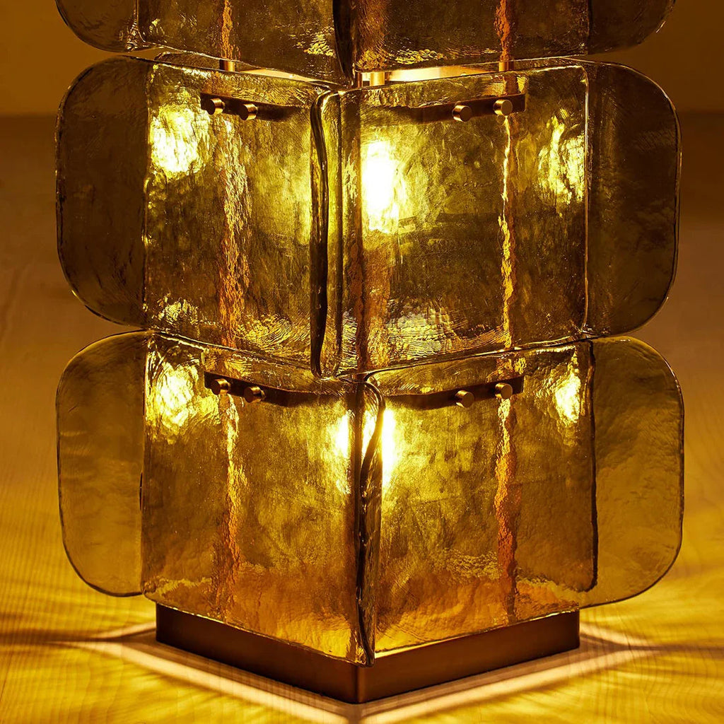 Stacked Glass Floor Lamp | wildoxy