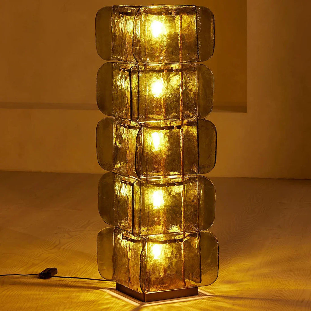 Stacked Glass Floor Lamp | wildoxy
