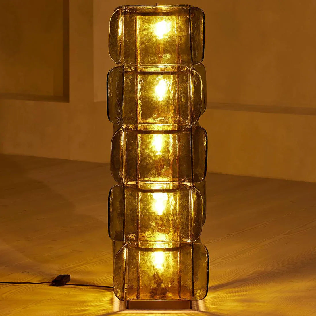 Stacked Glass Floor Lamp | wildoxy