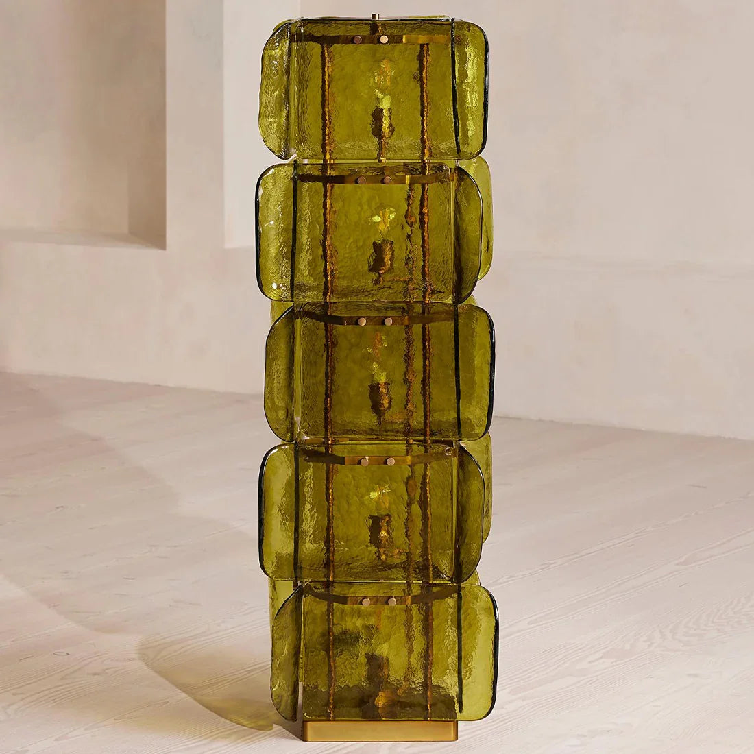 Stacked Glass Floor Lamp | wildoxy