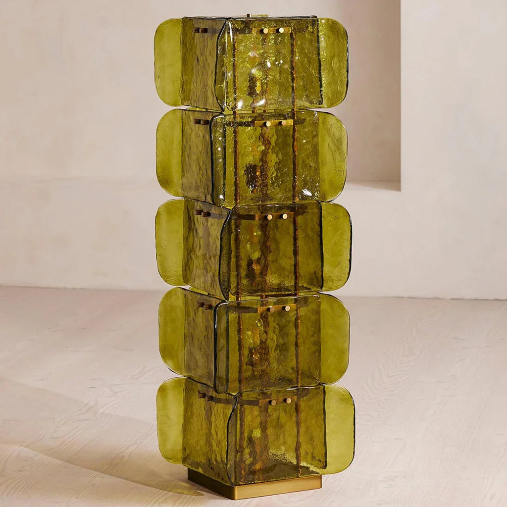 Stacked Glass Floor Lamp | wildoxy