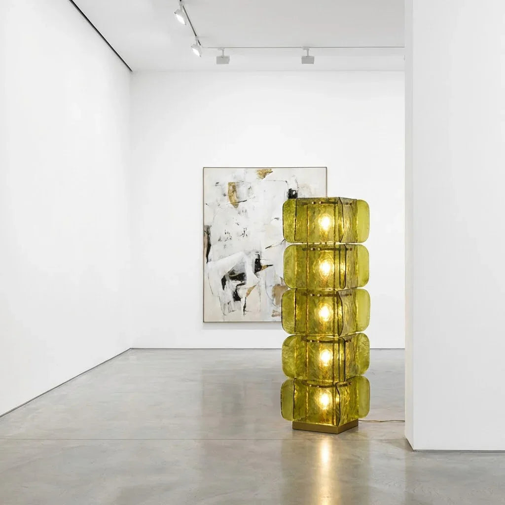 Stacked Glass Floor Lamp | wildoxy
