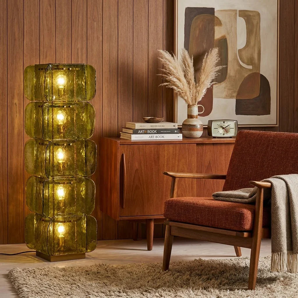 Stacked Glass Floor Lamp | wildoxy