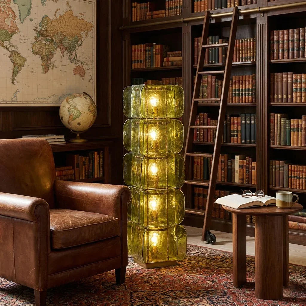 Stacked Glass Floor Lamp | wildoxy