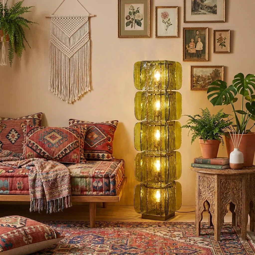 Stacked Glass Floor Lamp | wildoxy