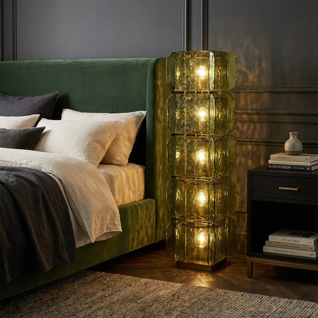 Stacked Glass Floor Lamp | wildoxy