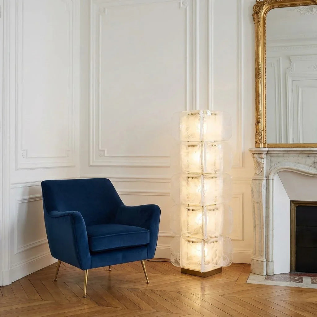 Stacked Glass Floor Lamp | wildoxy