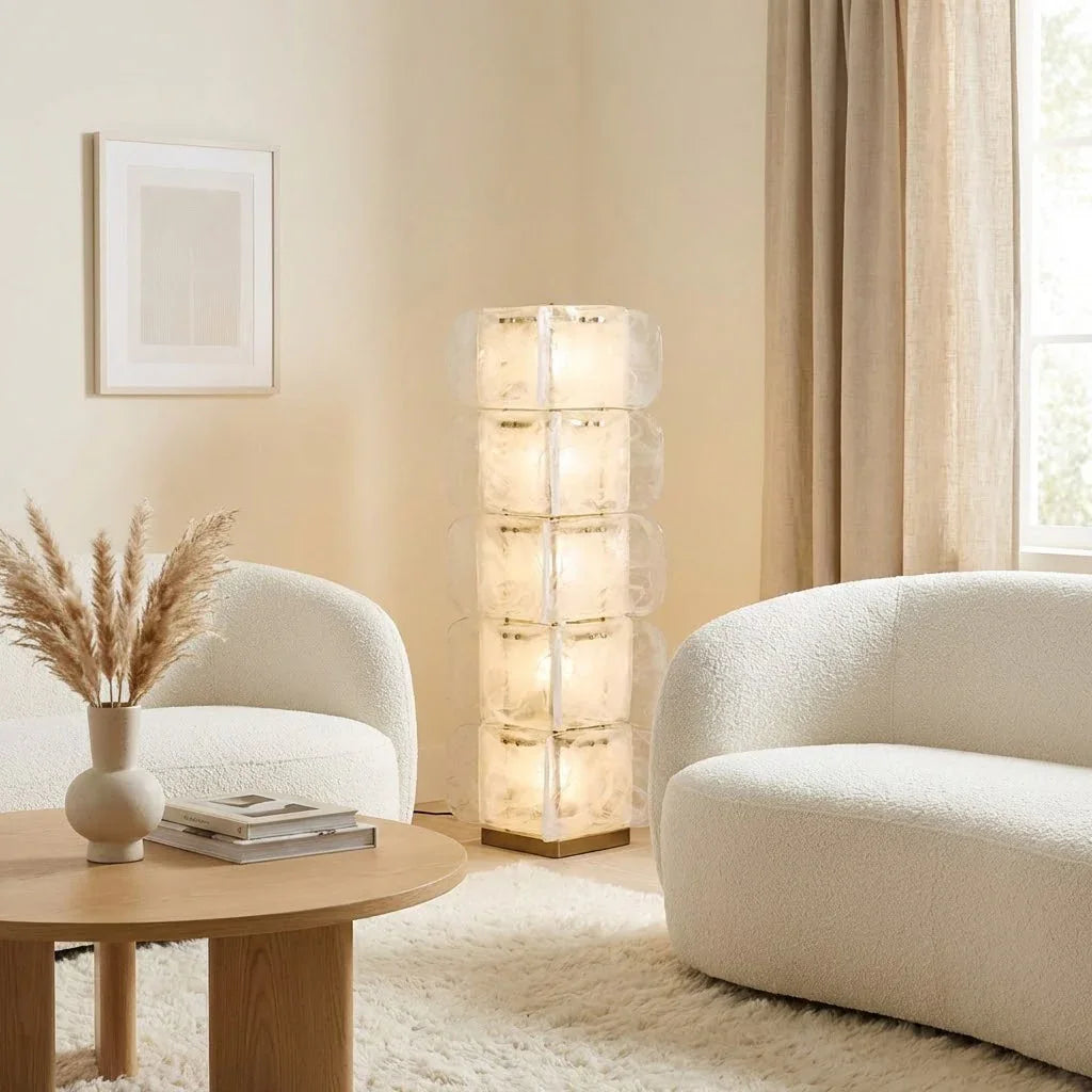 Stacked Glass Floor Lamp | wildoxy