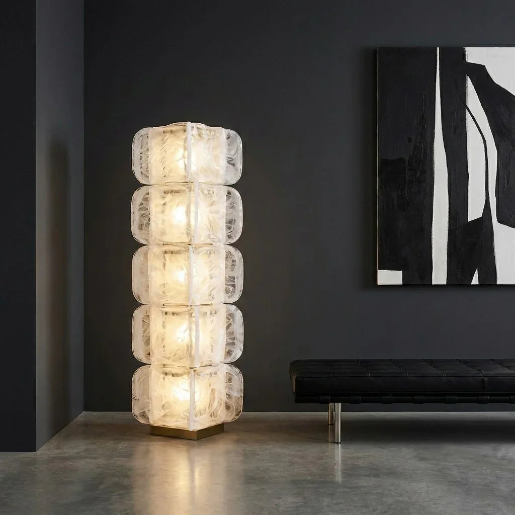 Stacked Glass Floor Lamp | wildoxy