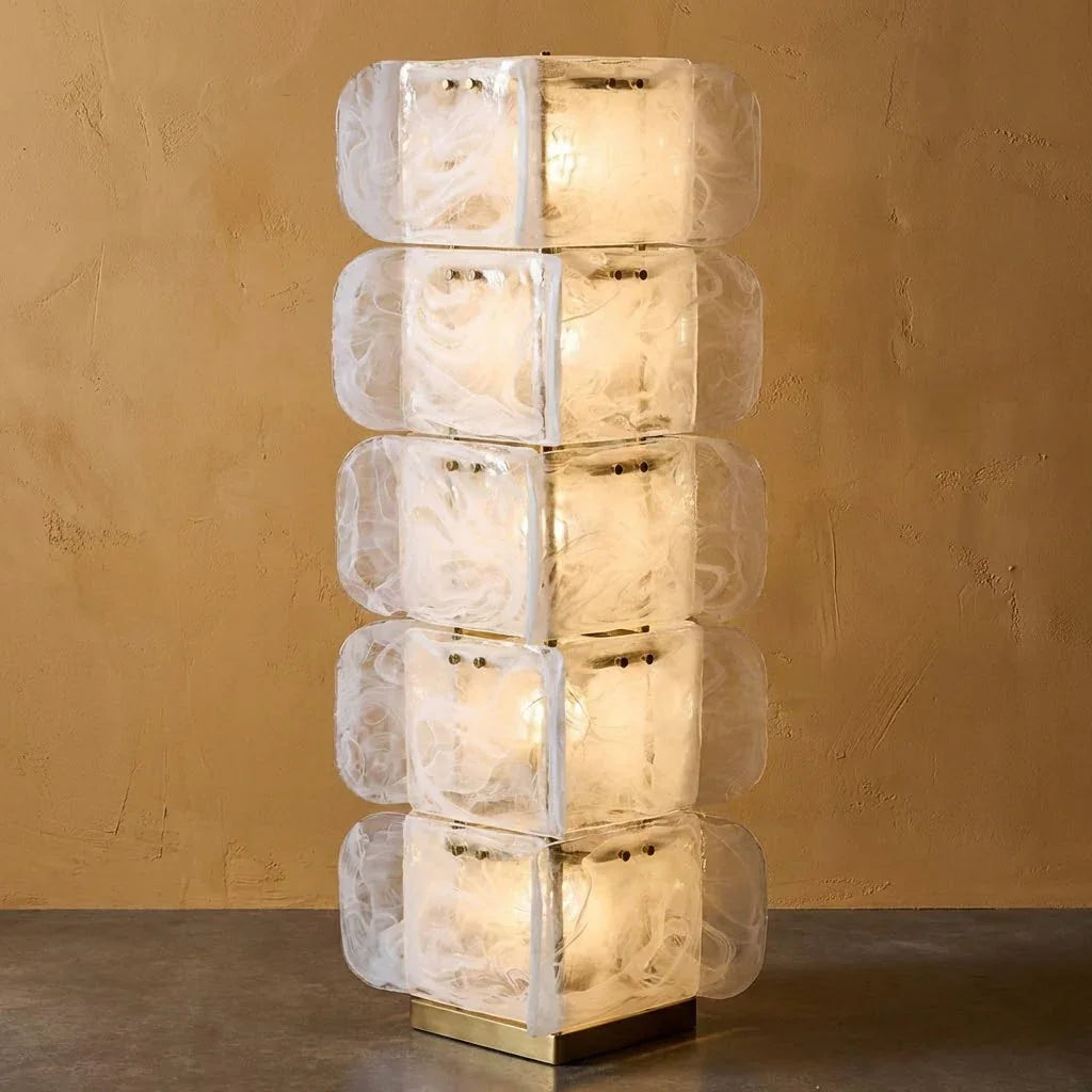 Stacked Glass Floor Lamp | wildoxy