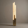 Staggered Natural Alabaster Pillar Floor Lamp | wildoxy