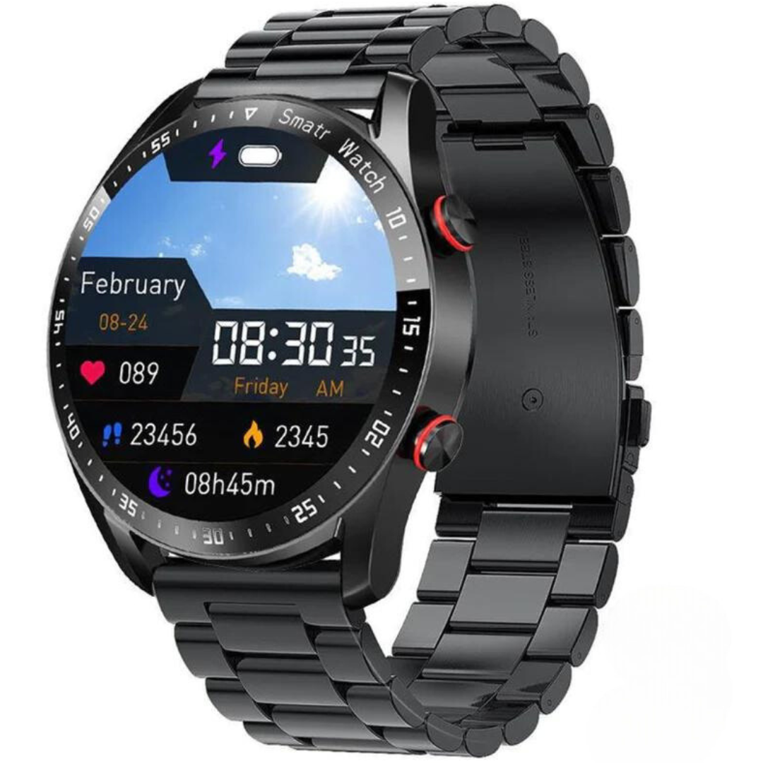 Luxus-Smartwatch — Bluetooth-Lautsprecher & Fitness-Tracking