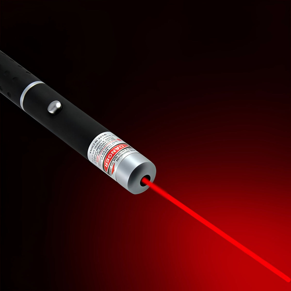 Uppladdningsbar laserpekare — justerbart fokus, 4 färger, 1000 m