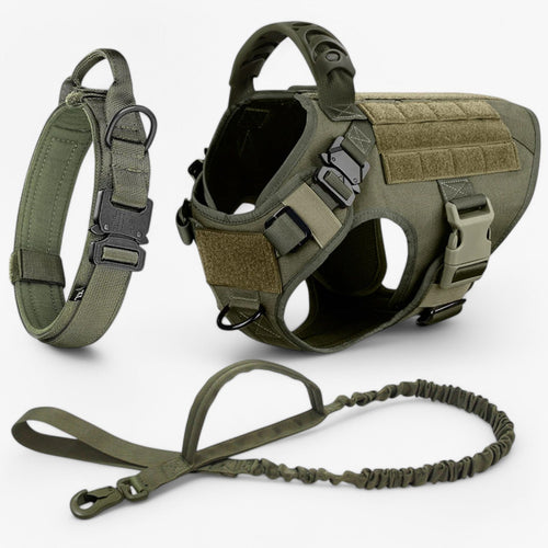 Adjustable Tactical Dog Harness — Quick-Release Handle