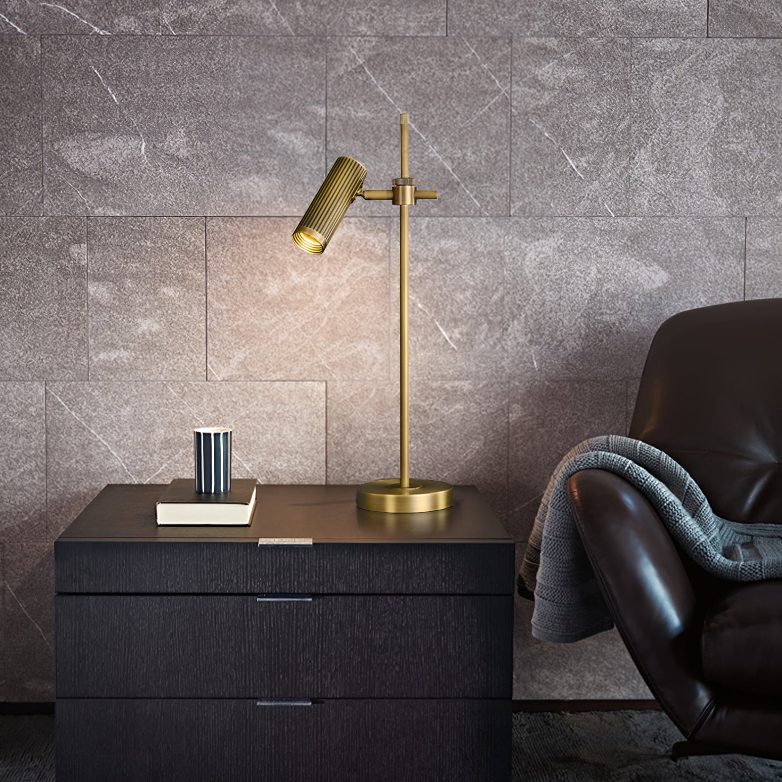 Kirra Solid Copper Task Lamp — Minimalist Silhouette