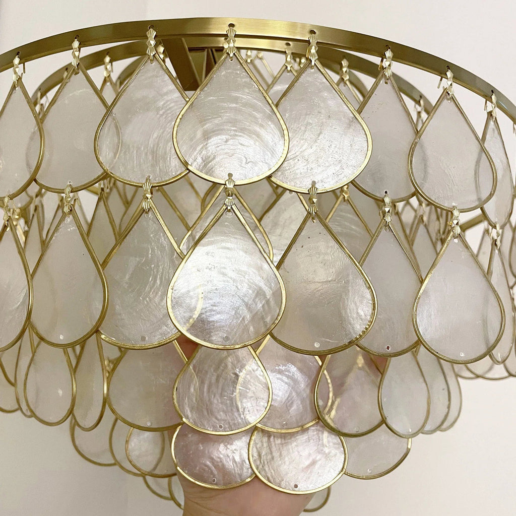 Teardrops Capiz Floor Lamp | wildoxy