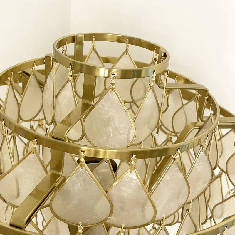 Teardrops Capiz Floor Lamp | wildoxy