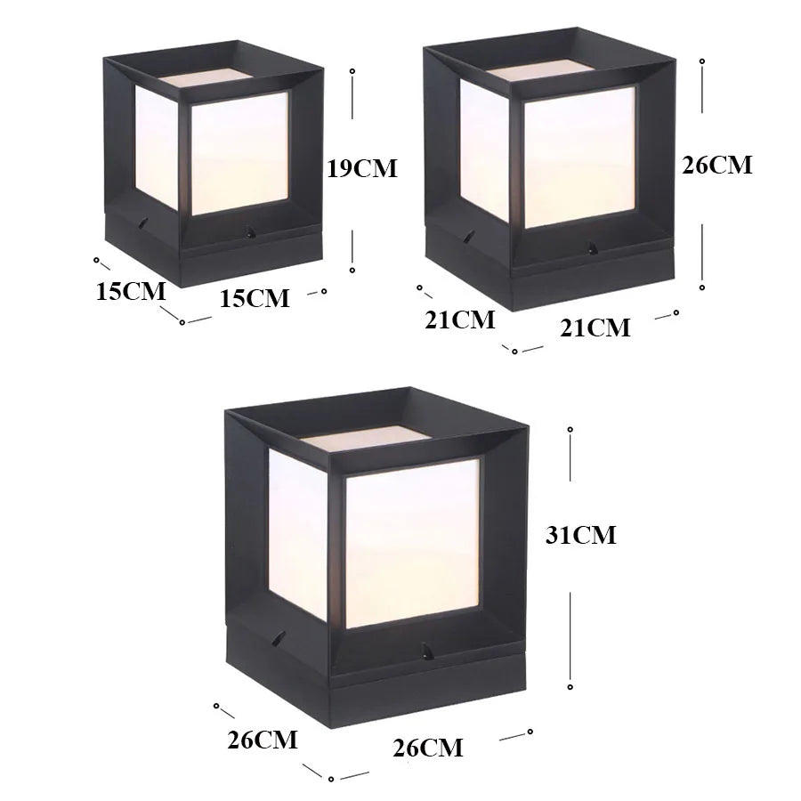Moderni musta ulkojalkavalaisin — 12W LED