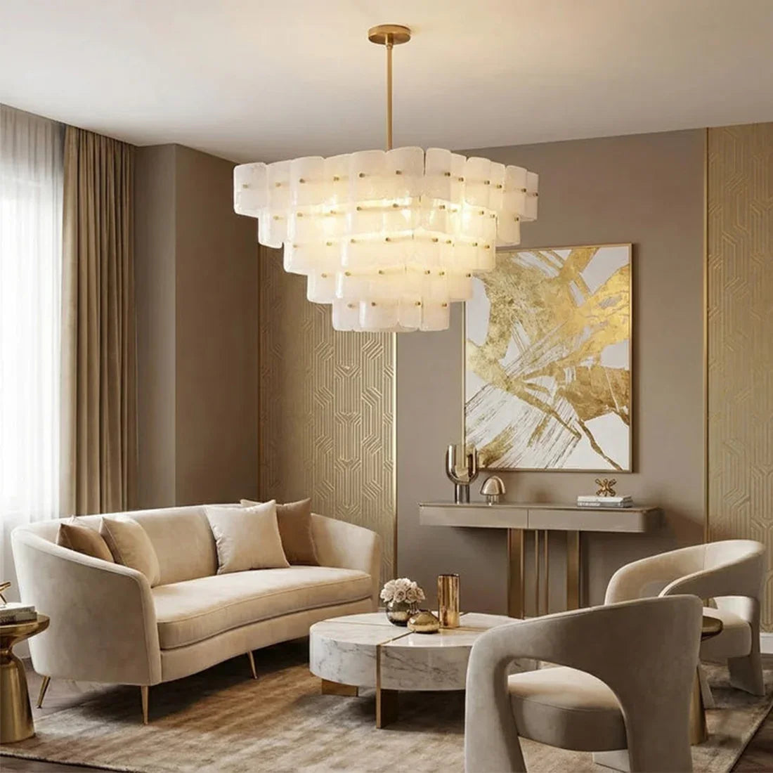 Tiered Glass Chandelier | wildoxy