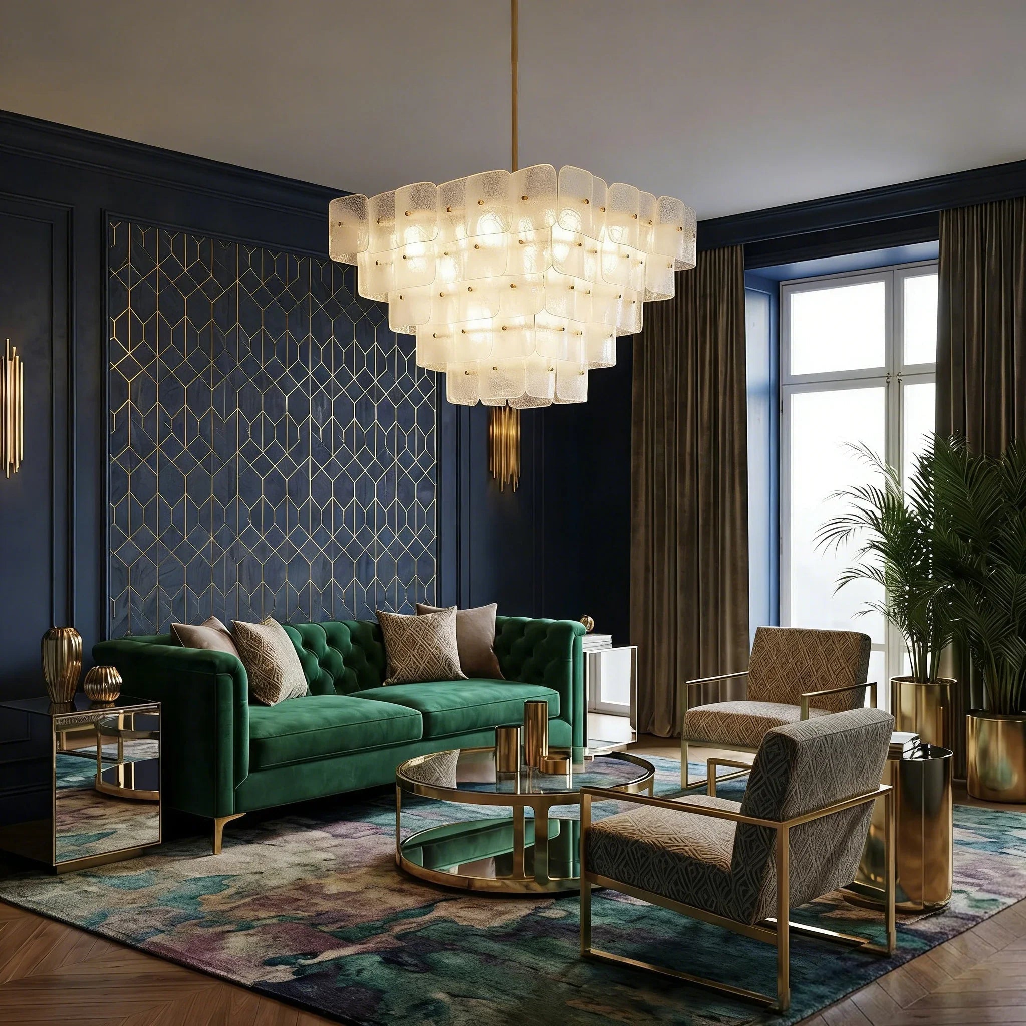 Tiered Glass Chandelier | wildoxy