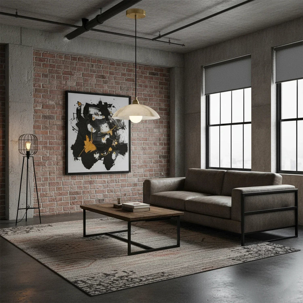 Timeless Alabaster Minimalist Pendant Light | wildoxy