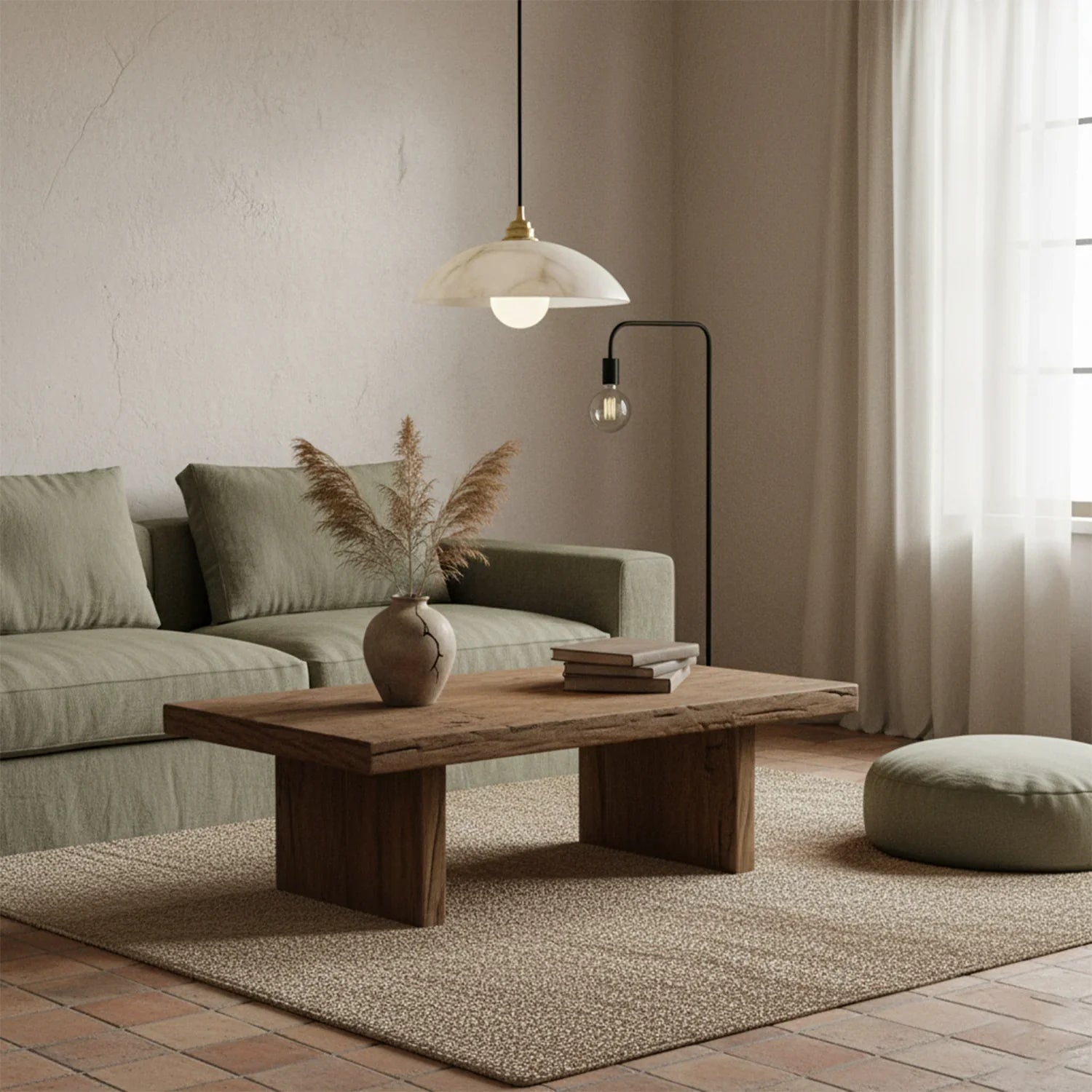 Timeless Alabaster Minimalist Pendant Light | wildoxy