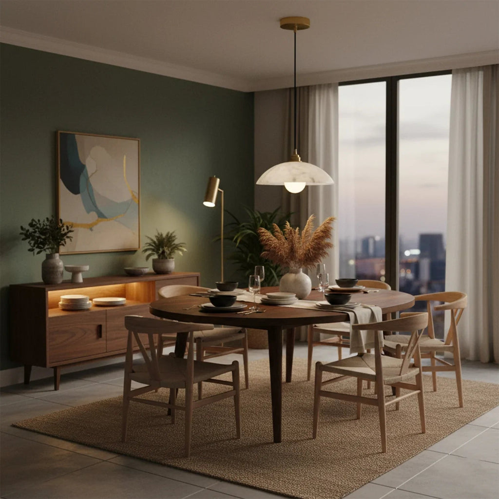Timeless Alabaster Minimalist Pendant Light | wildoxy