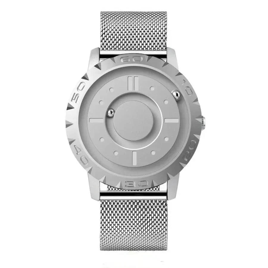 Magnetic Ball Wristwatch — 40mm Dial, Gliding Spheres, Futuristic Display
