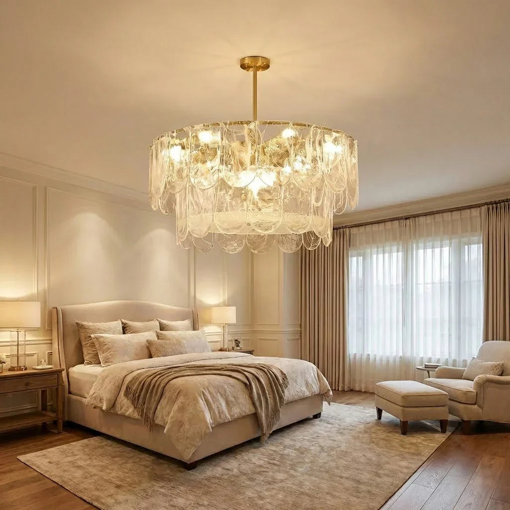 Timeless Metal & Glass Multi-Light Chandelier | wildoxy