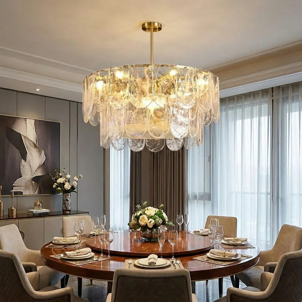 Timeless Metal & Glass Multi-Light Chandelier | wildoxy
