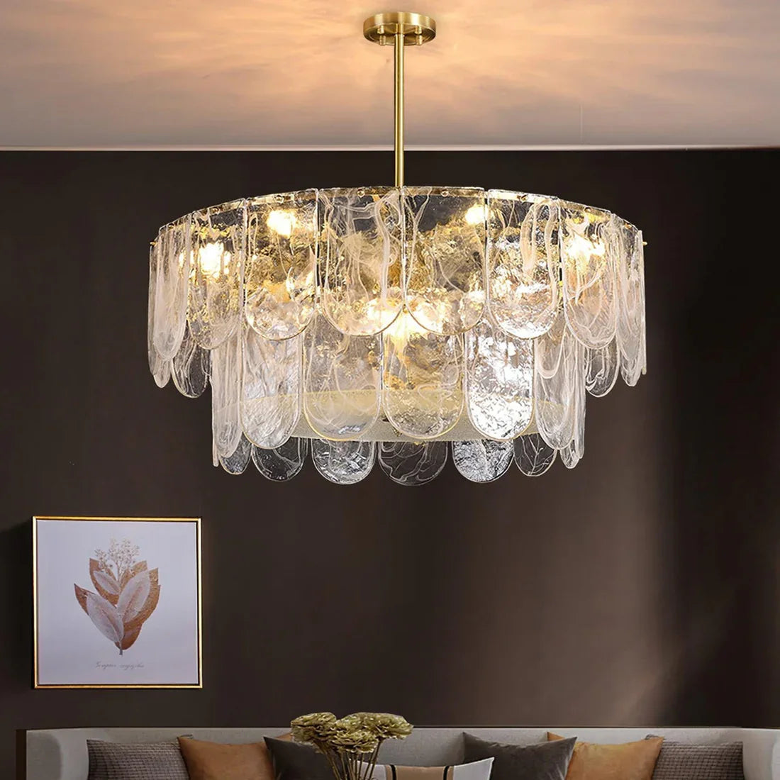Timeless Metal & Glass Multi-Light Chandelier | wildoxy