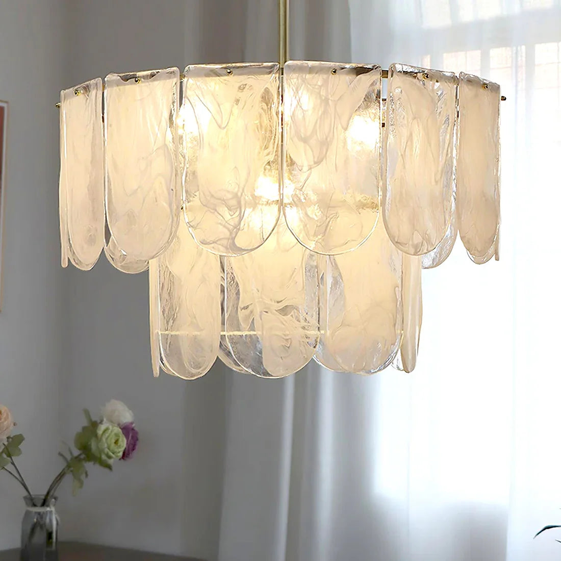 Timeless Metal & Glass Multi-Light Chandelier | wildoxy