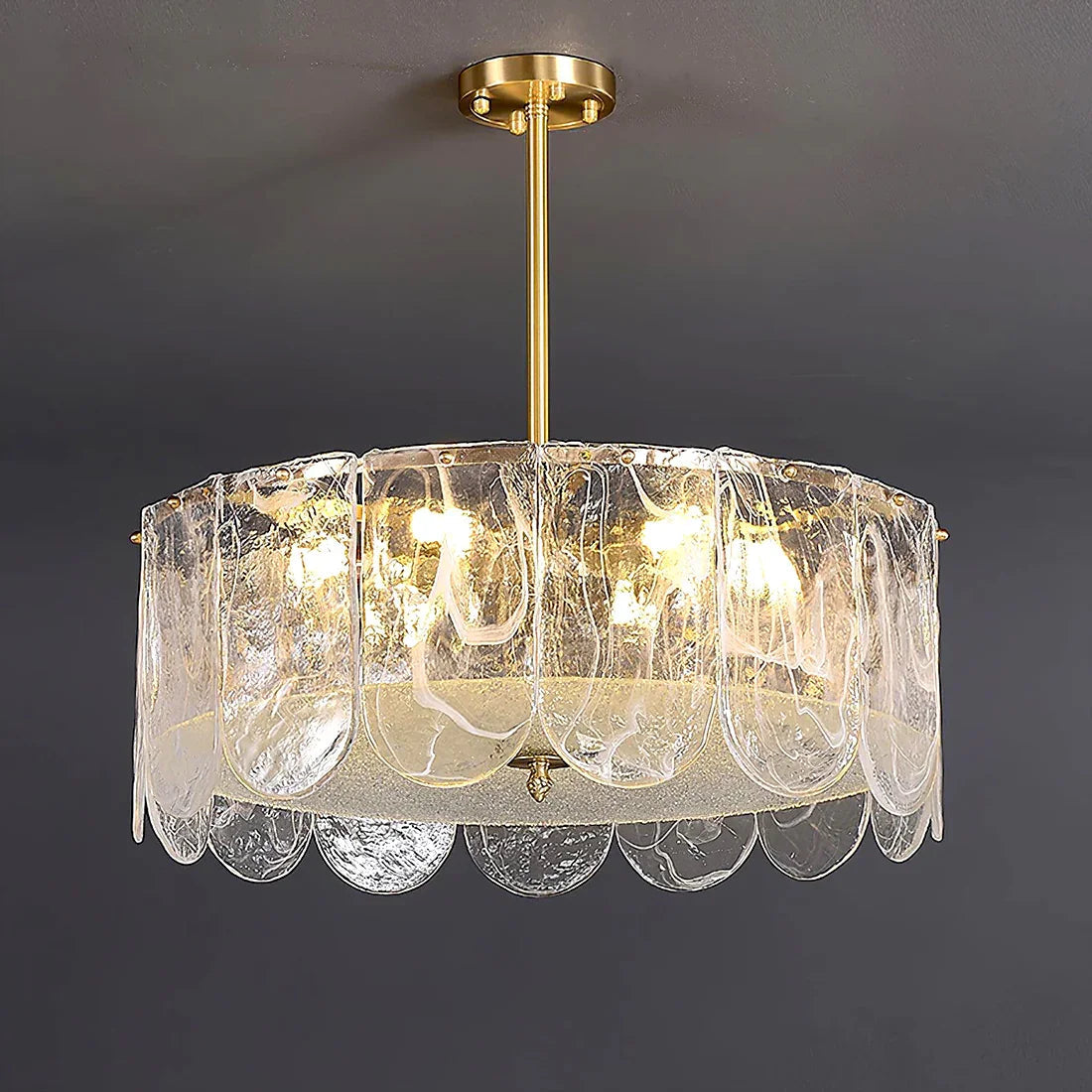 Timeless Metal & Glass Multi-Light Chandelier | wildoxy