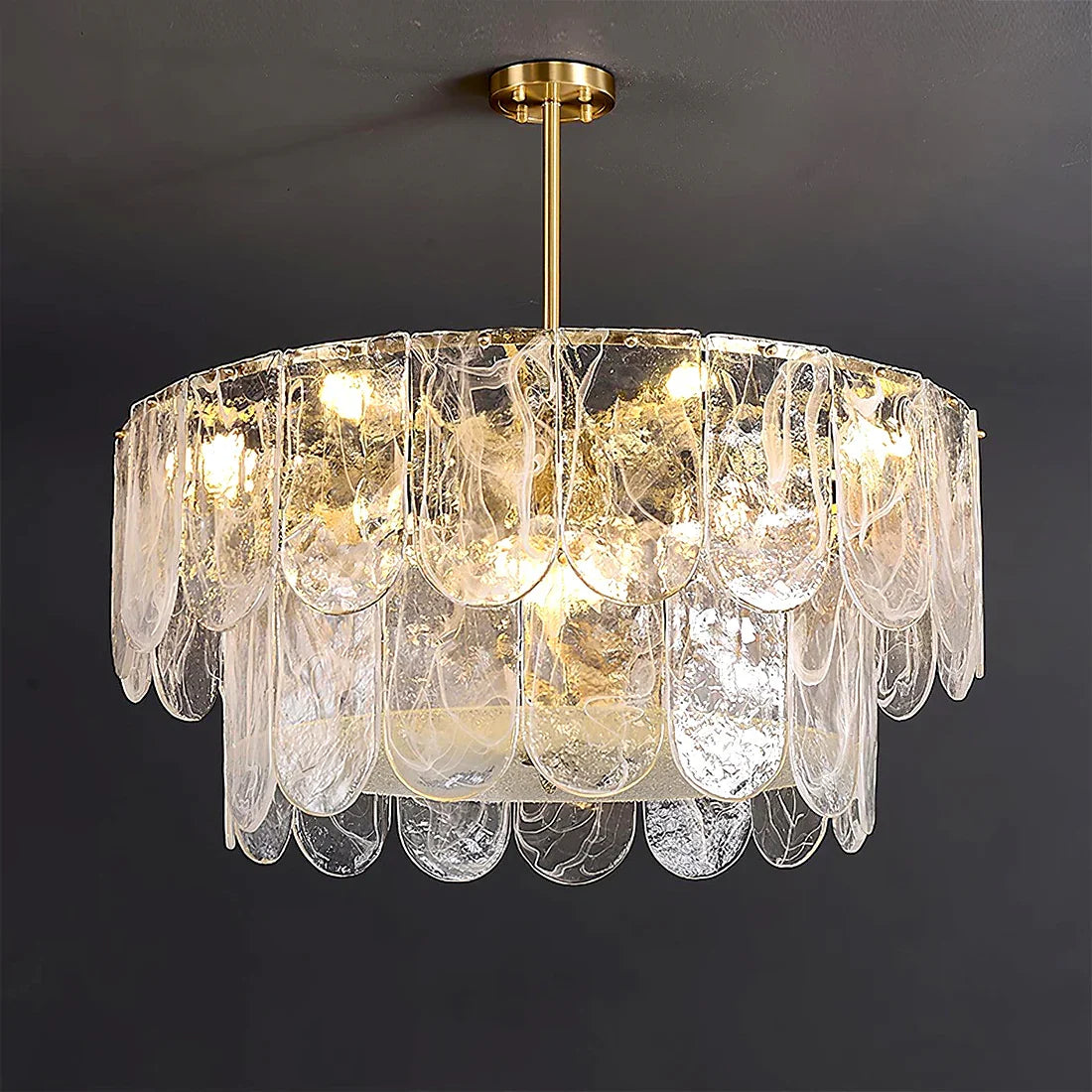 Timeless Metal & Glass Multi-Light Chandelier | wildoxy