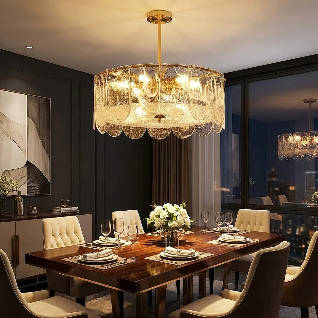 Timeless Metal & Glass Multi-Light Chandelier | wildoxy