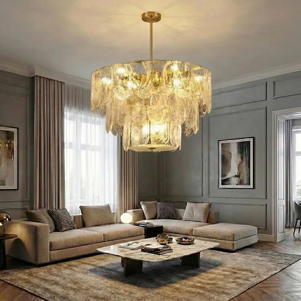 Timeless Metal & Glass Multi-Light Chandelier | wildoxy