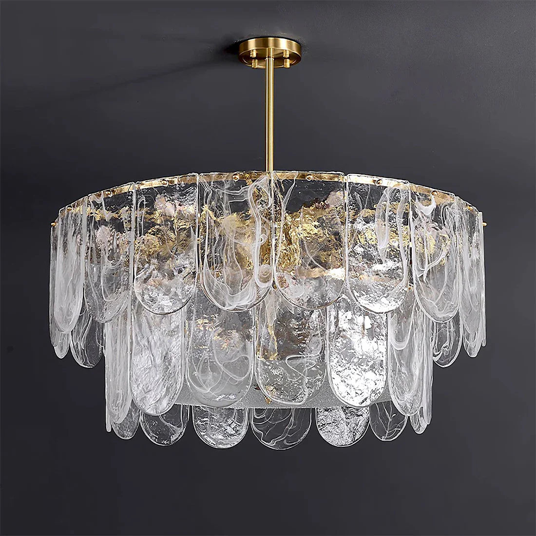 Timeless Metal & Glass Multi-Light Chandelier | wildoxy